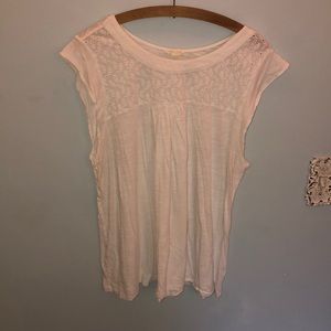 🌸 CASLON | White Eyelet Babydoll Blouse - Woman's XL